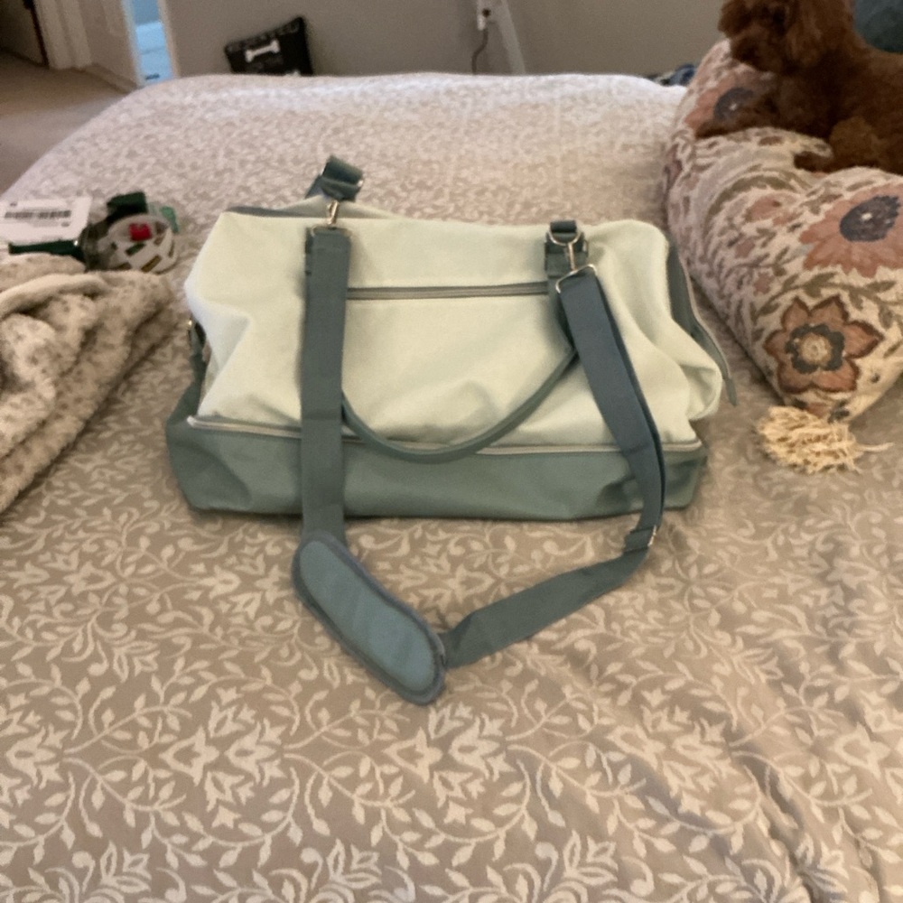 Stylish Blue and White Women's Bag